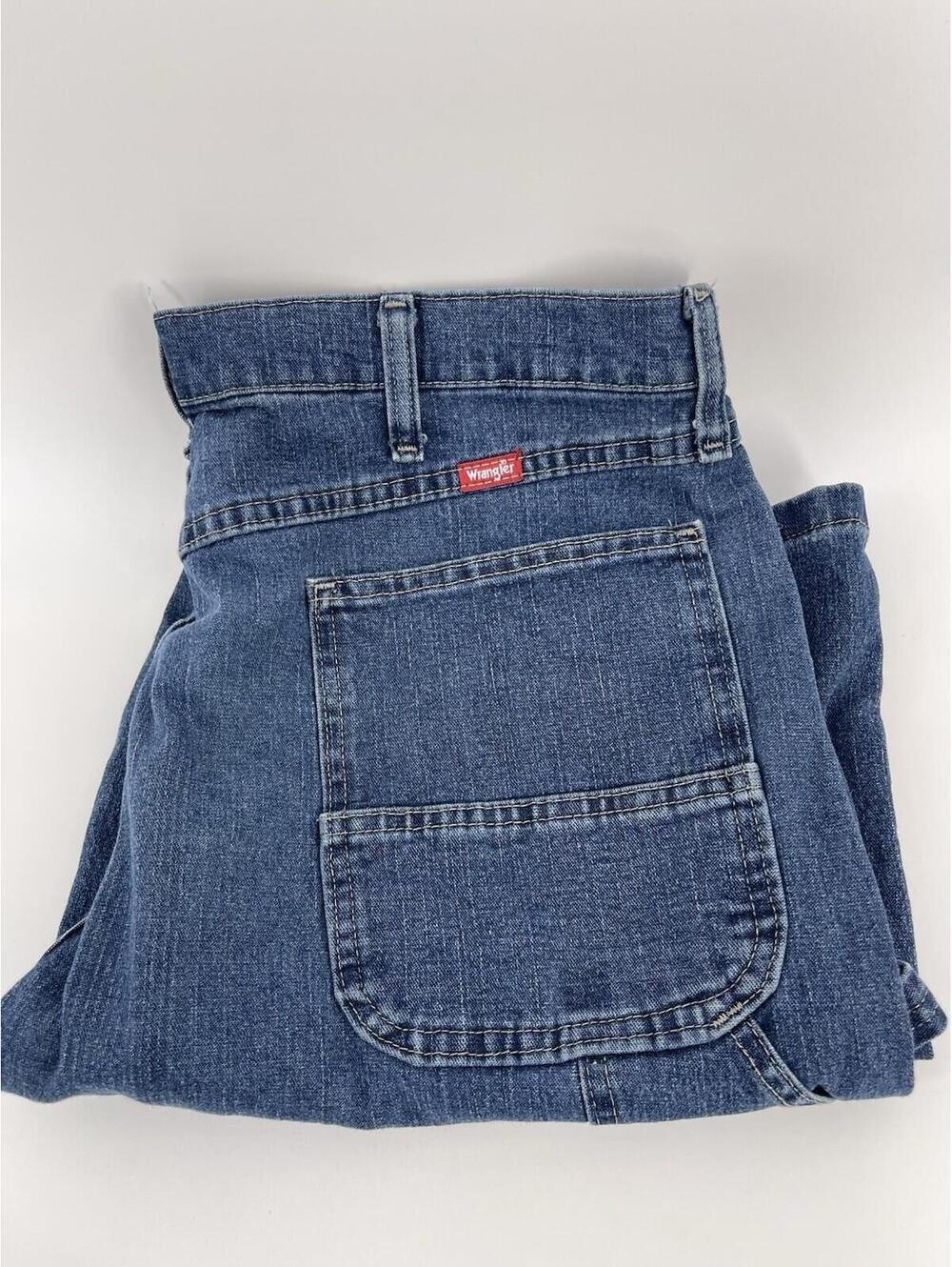 Wrangler Carpenter Vintage Men's‎ Blue Jeans Short Size 36 - Picture 3 of 8